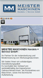 Mobile Screenshot of meister-maschinen.com